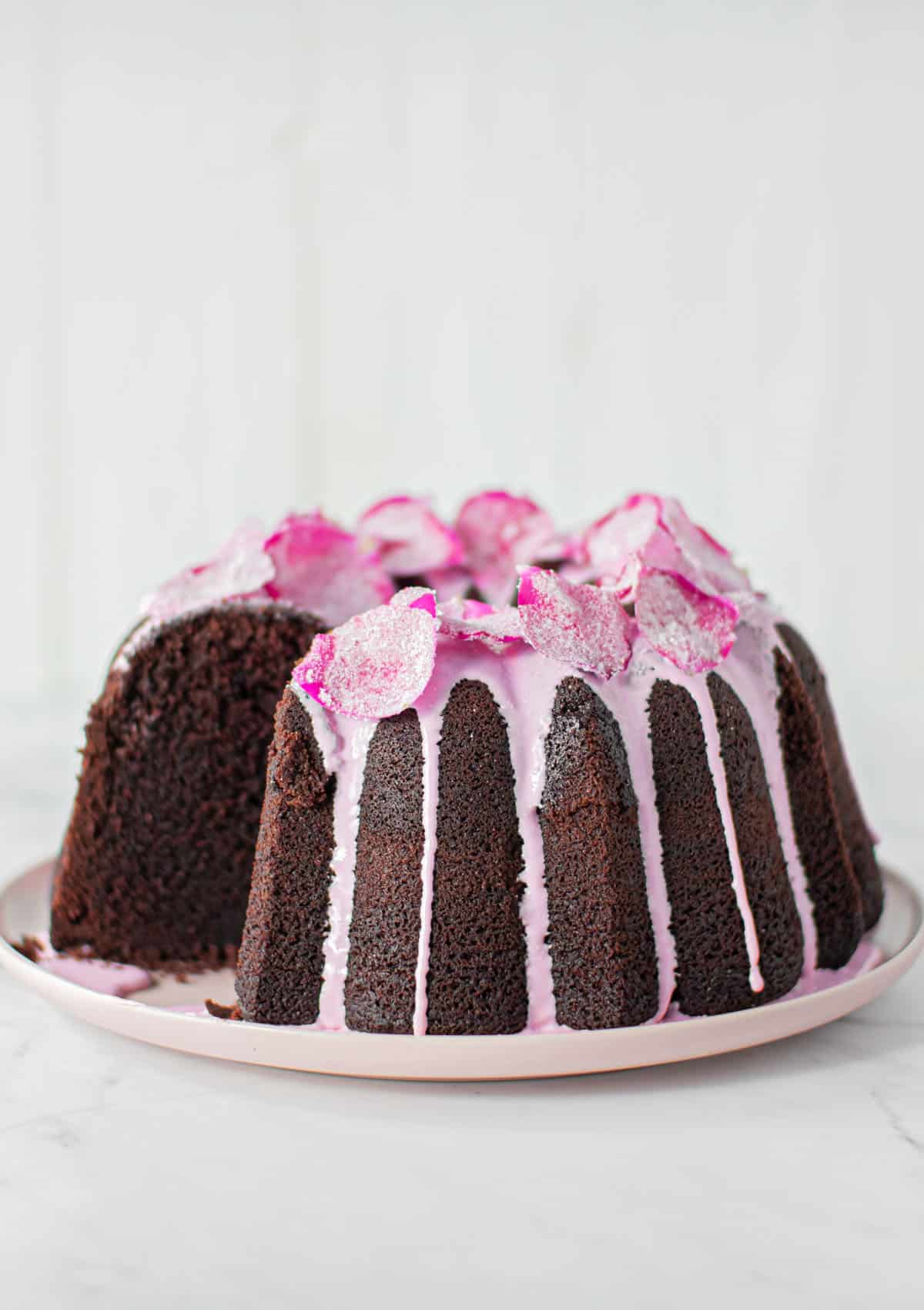 Chocolate Rose Bundt Cake - Kirbie's Cravings