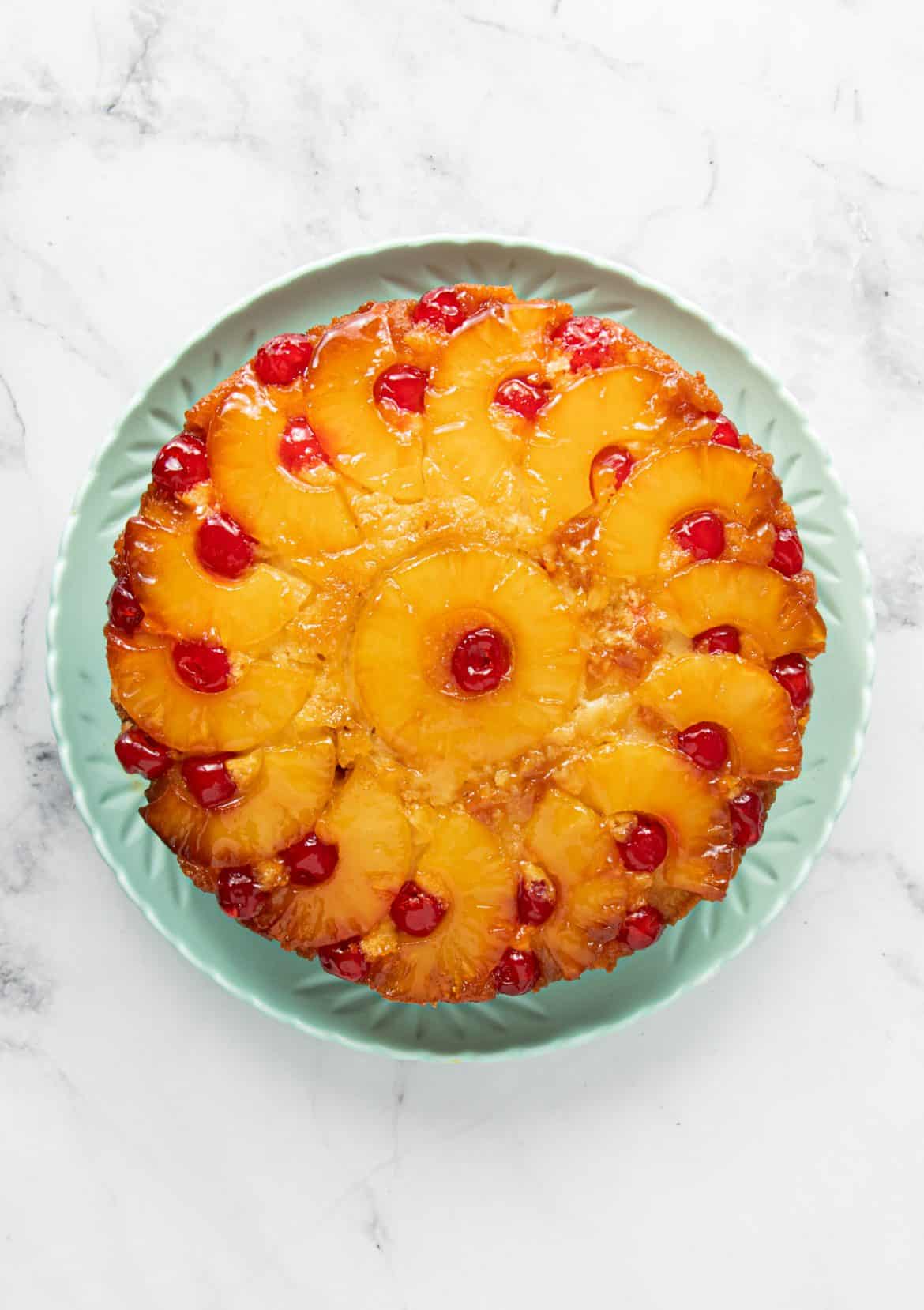 BEST EVER Pineapple Upside Down Cake - The Scran Line