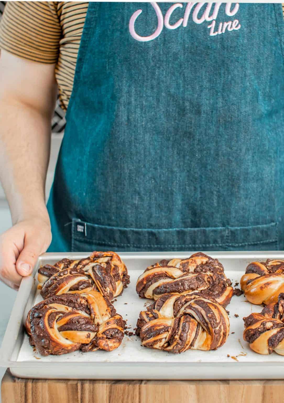 Chocolate Hazelnut Babka Buns The Scran Line