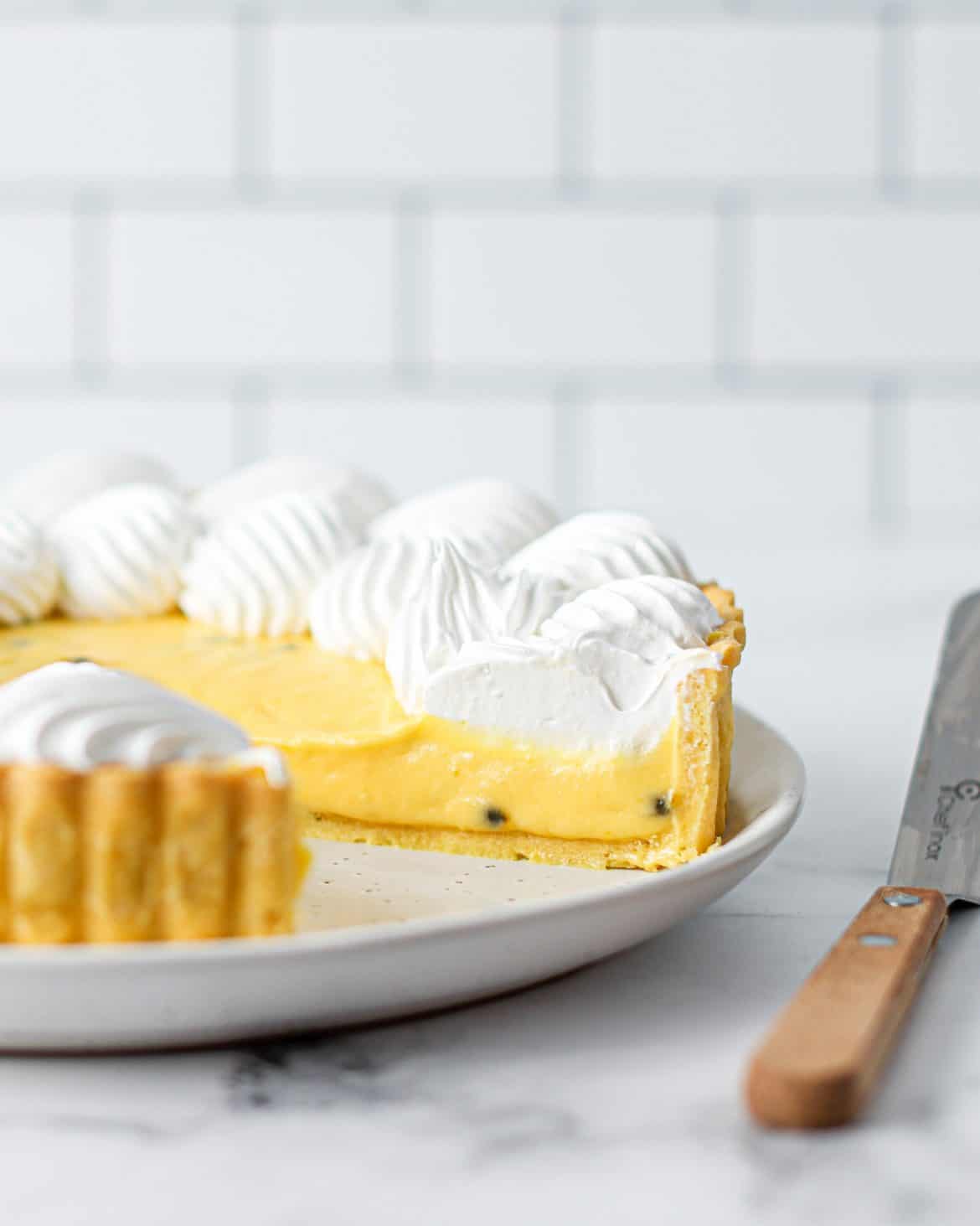 Passionfruit Meringue Tart