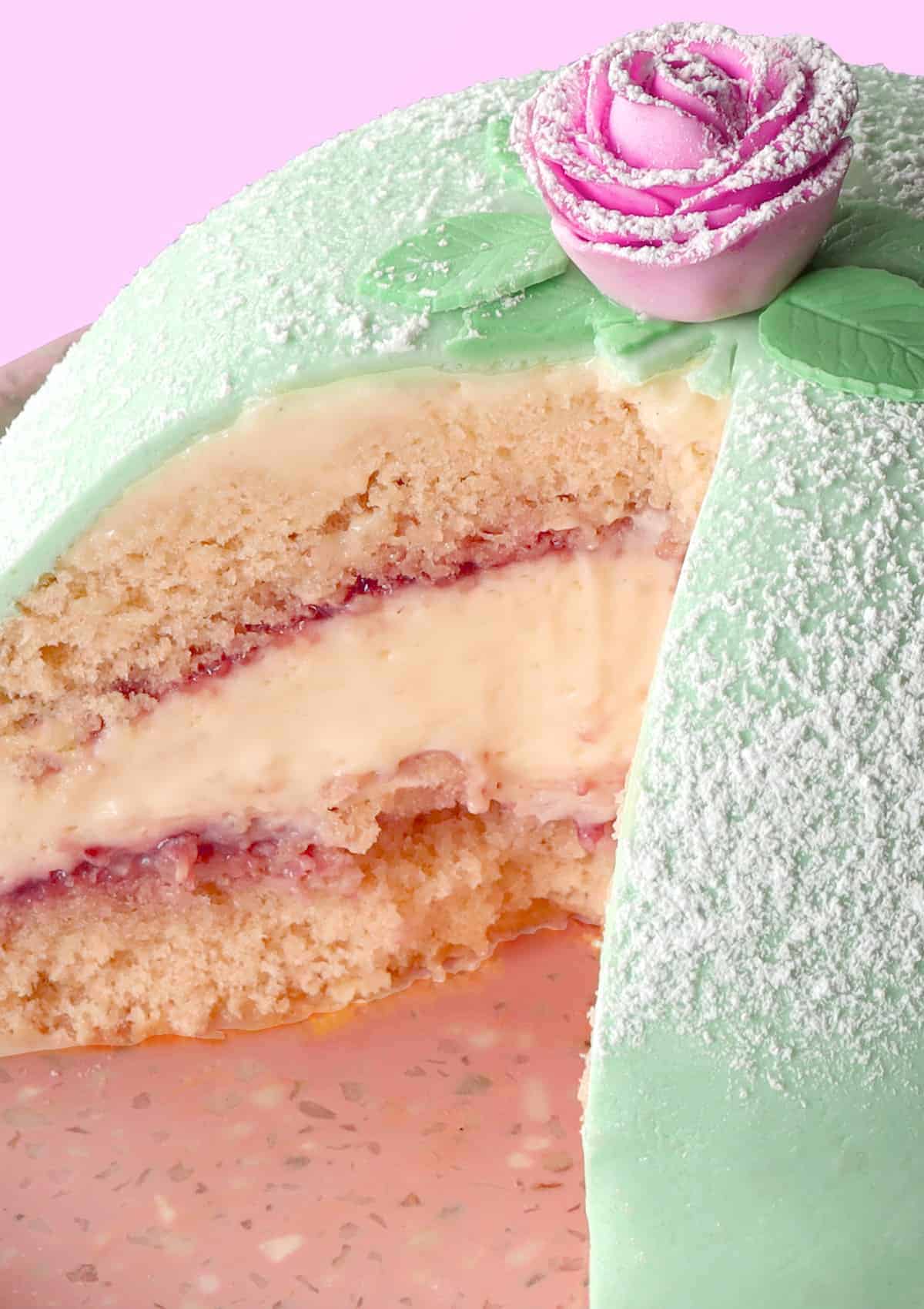 Prinsesstårta (Swedish Princess Cake)