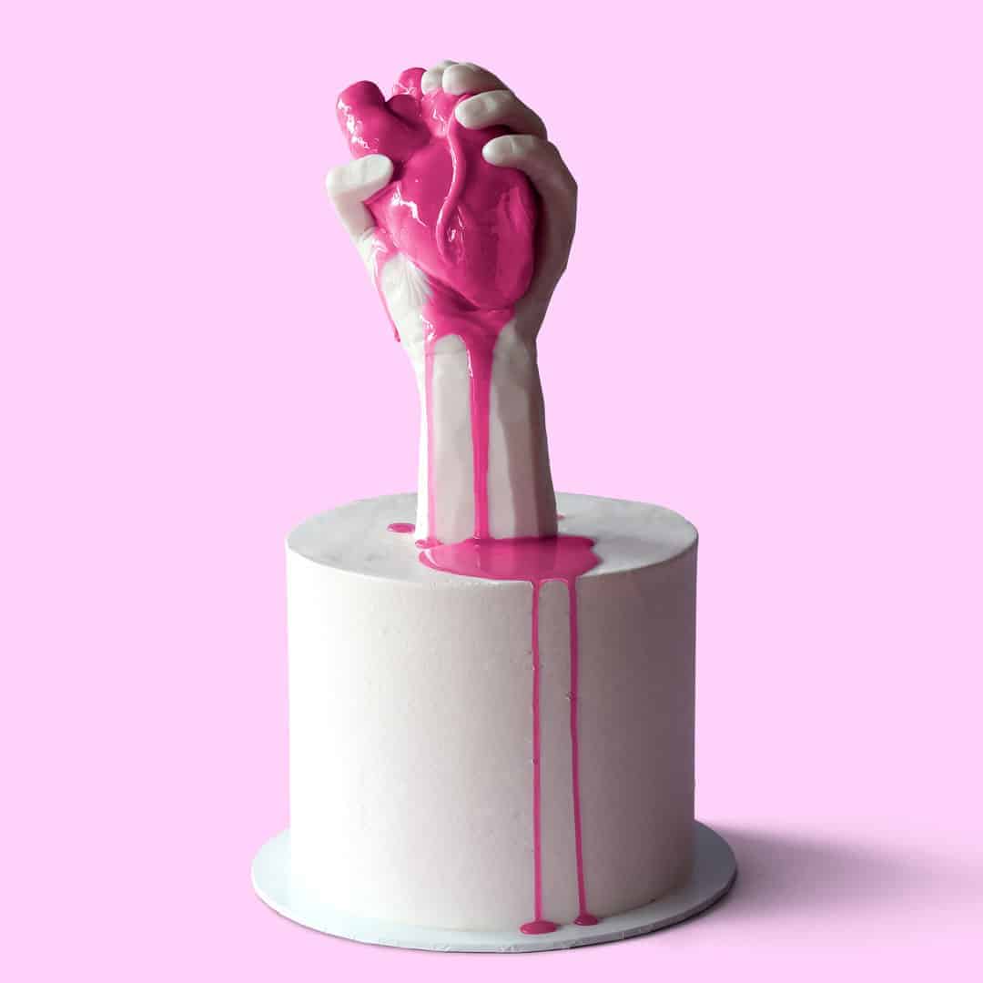 Square image for Valentine Heart Cake
