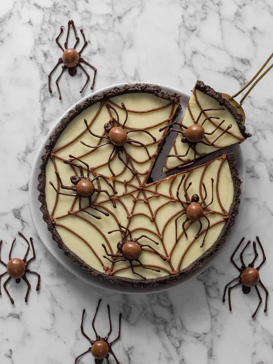 Halloween Spiderweb Chocolate Tart The Scranline