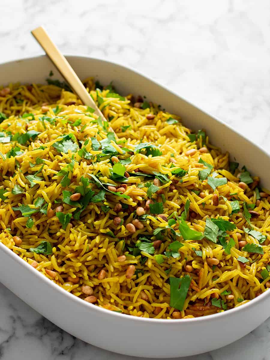 Easy Garlic Turmeric Rice The Scranline