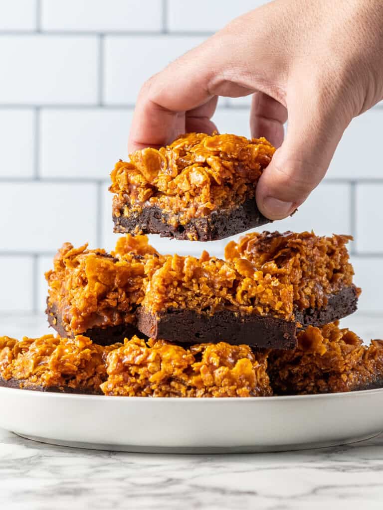 Caramel Crunch Brownies The Scranline
