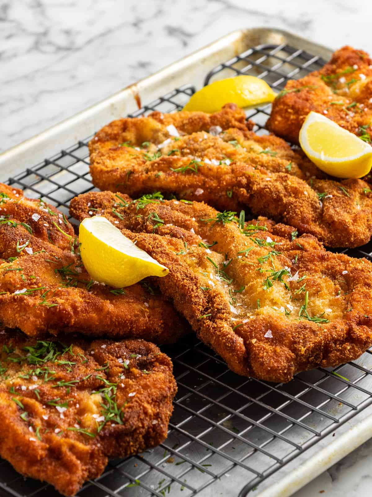 Crispy Chicken Schnitzel - The Scranline