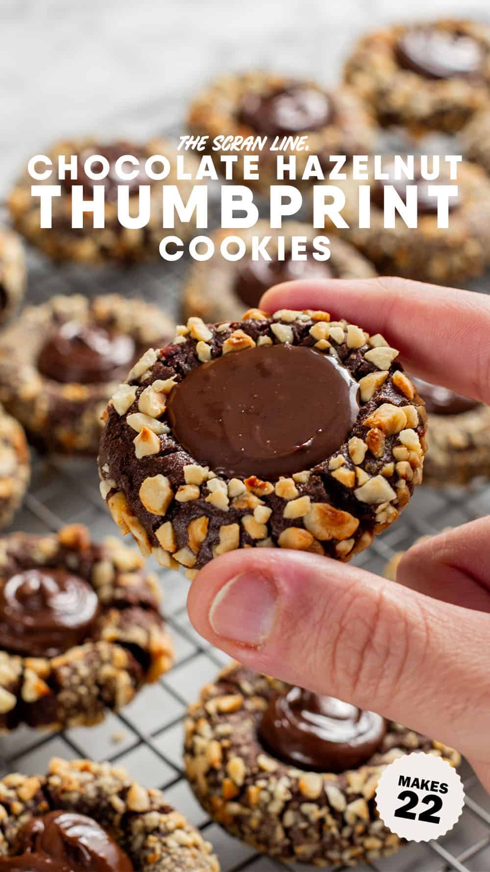Chocolate Hazelnut Thumbprint Cookies The Scranline