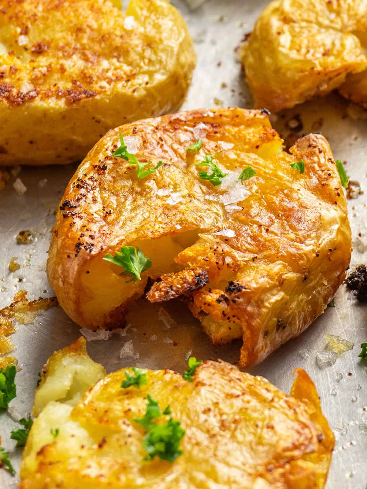 Crispy Smashed Loaded Potatoes