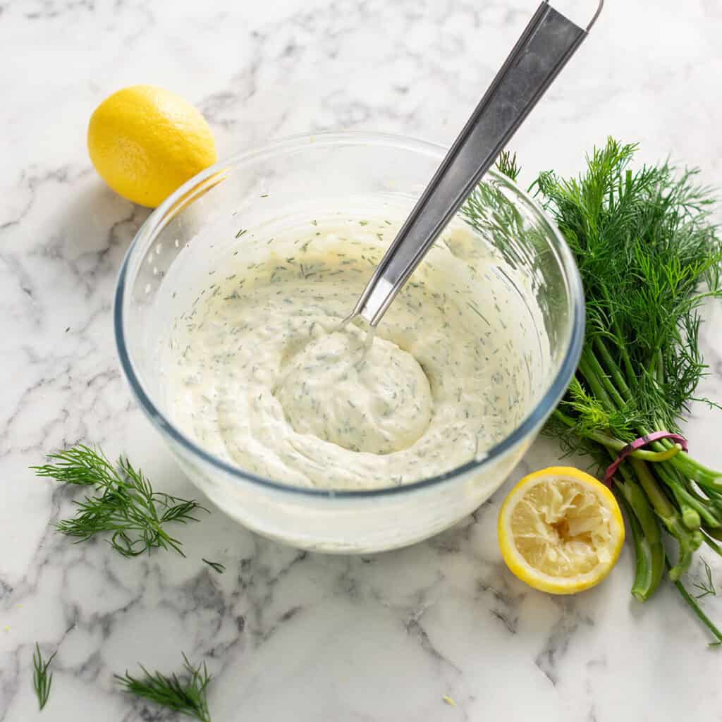 Creamy Lemon Dill Sauce - The Scranline