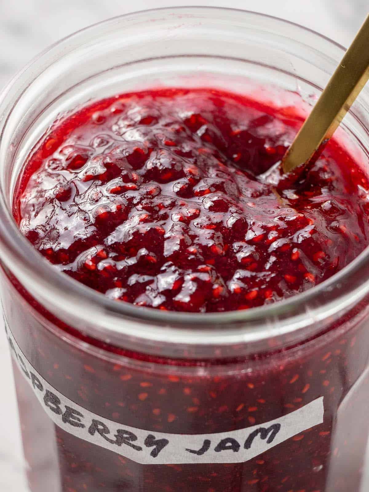 Thick Raspberry Jam Recipe (Small Batch) - The Scranline